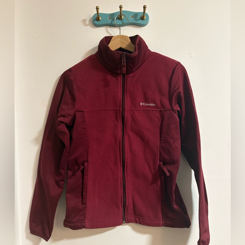 Columbia Omni-Heat Zip-Up Jacket Red
